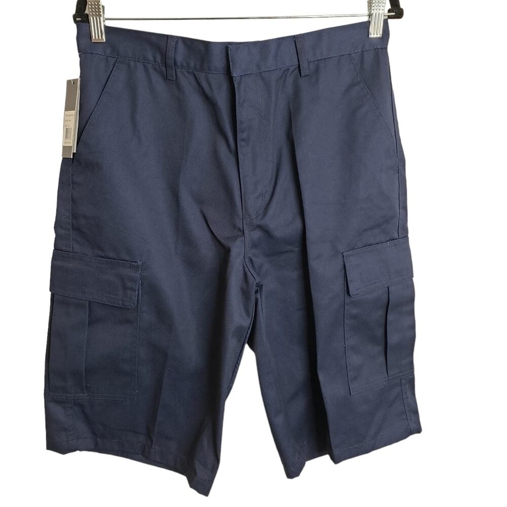 Cargo Shorts Waist 32, Inseam 12 1/2" Navy Blue Galaxy by Harvick NEW